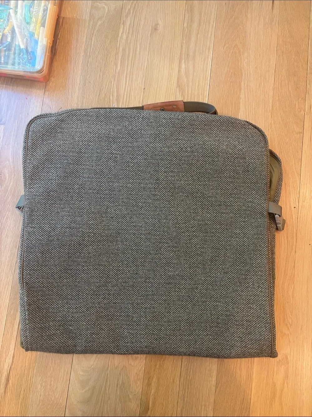 Vtg Hartmann Luggage Set Tweed Leather Carry On Travel Bags
